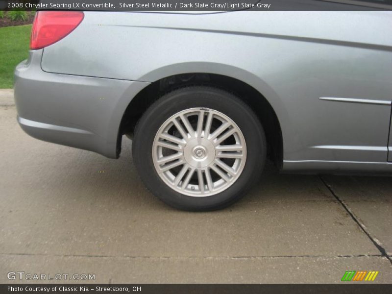 Silver Steel Metallic / Dark Slate Gray/Light Slate Gray 2008 Chrysler Sebring LX Convertible
