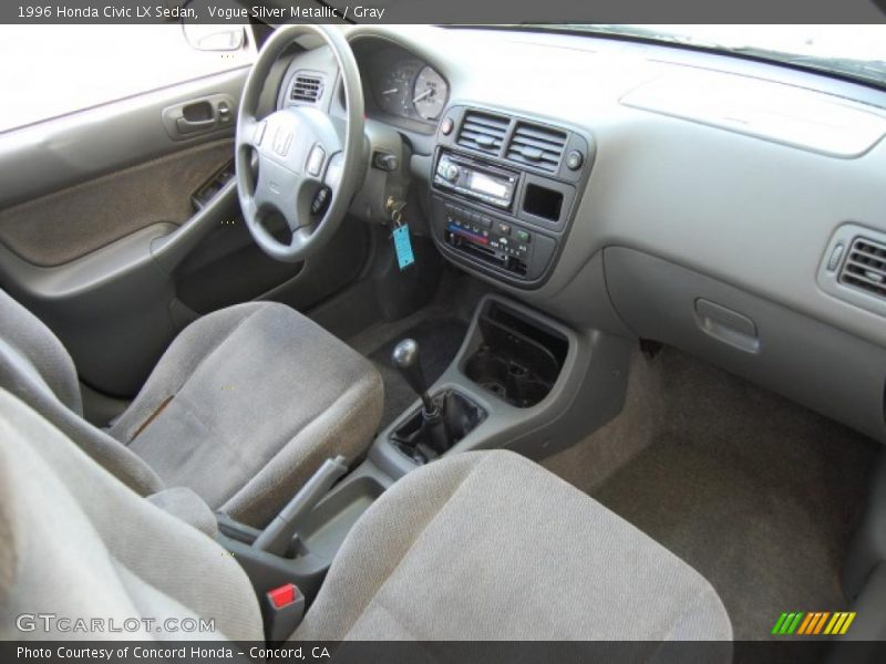 Vogue Silver Metallic / Gray 1996 Honda Civic LX Sedan