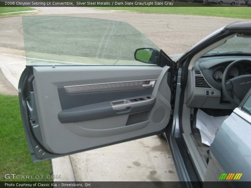 Silver Steel Metallic / Dark Slate Gray/Light Slate Gray 2008 Chrysler Sebring LX Convertible