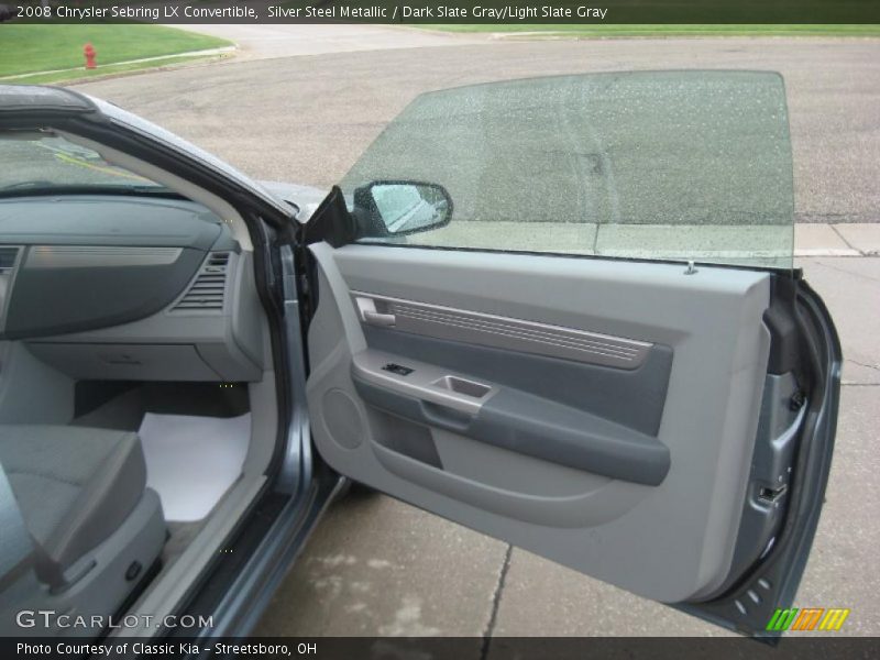 Silver Steel Metallic / Dark Slate Gray/Light Slate Gray 2008 Chrysler Sebring LX Convertible