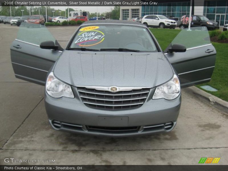 Silver Steel Metallic / Dark Slate Gray/Light Slate Gray 2008 Chrysler Sebring LX Convertible