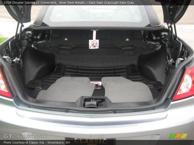 Silver Steel Metallic / Dark Slate Gray/Light Slate Gray 2008 Chrysler Sebring LX Convertible