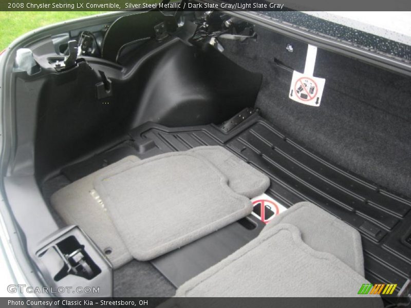 Silver Steel Metallic / Dark Slate Gray/Light Slate Gray 2008 Chrysler Sebring LX Convertible
