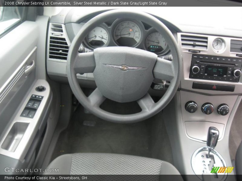 Silver Steel Metallic / Dark Slate Gray/Light Slate Gray 2008 Chrysler Sebring LX Convertible