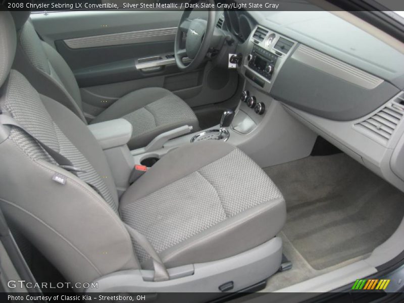 Silver Steel Metallic / Dark Slate Gray/Light Slate Gray 2008 Chrysler Sebring LX Convertible