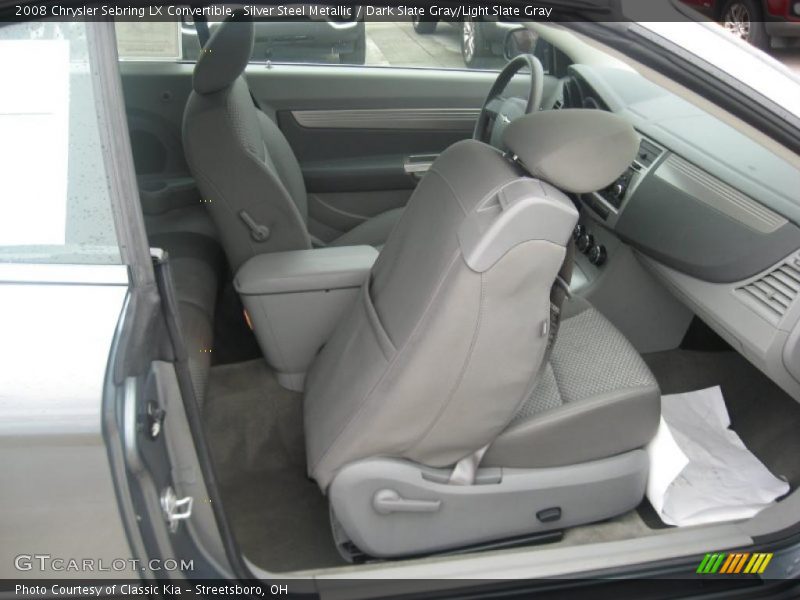 Silver Steel Metallic / Dark Slate Gray/Light Slate Gray 2008 Chrysler Sebring LX Convertible