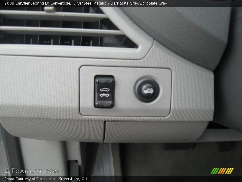 Silver Steel Metallic / Dark Slate Gray/Light Slate Gray 2008 Chrysler Sebring LX Convertible