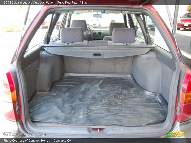 Ruby Red Pearl / Black 1998 Subaru Legacy Outback Wagon