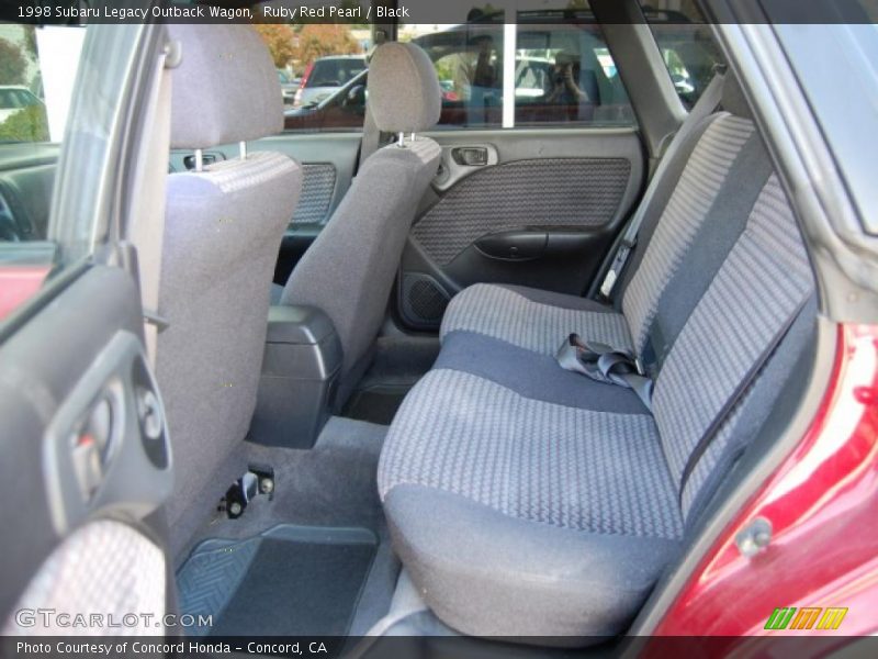 Ruby Red Pearl / Black 1998 Subaru Legacy Outback Wagon