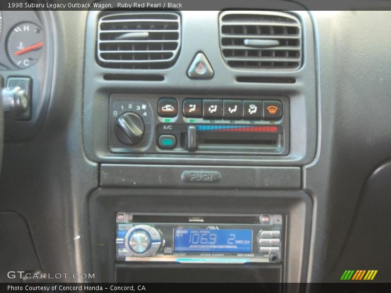 Ruby Red Pearl / Black 1998 Subaru Legacy Outback Wagon