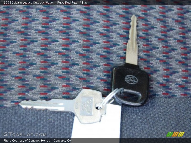 Ruby Red Pearl / Black 1998 Subaru Legacy Outback Wagon