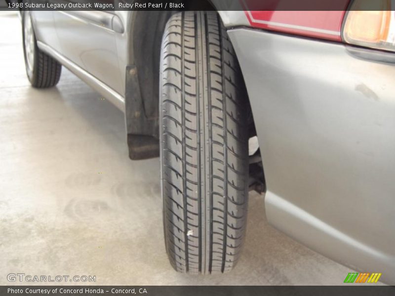 Ruby Red Pearl / Black 1998 Subaru Legacy Outback Wagon