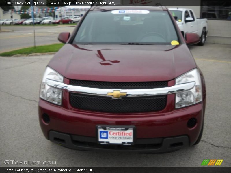 Deep Ruby Metallic / Light Gray 2007 Chevrolet Equinox LT AWD