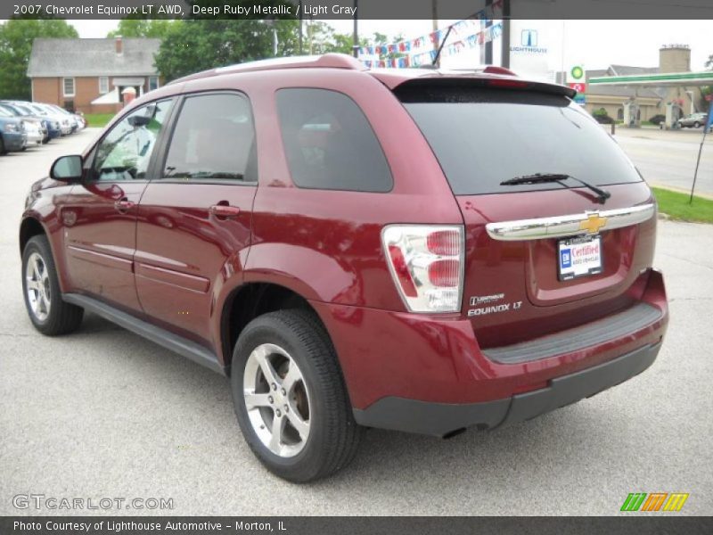 Deep Ruby Metallic / Light Gray 2007 Chevrolet Equinox LT AWD