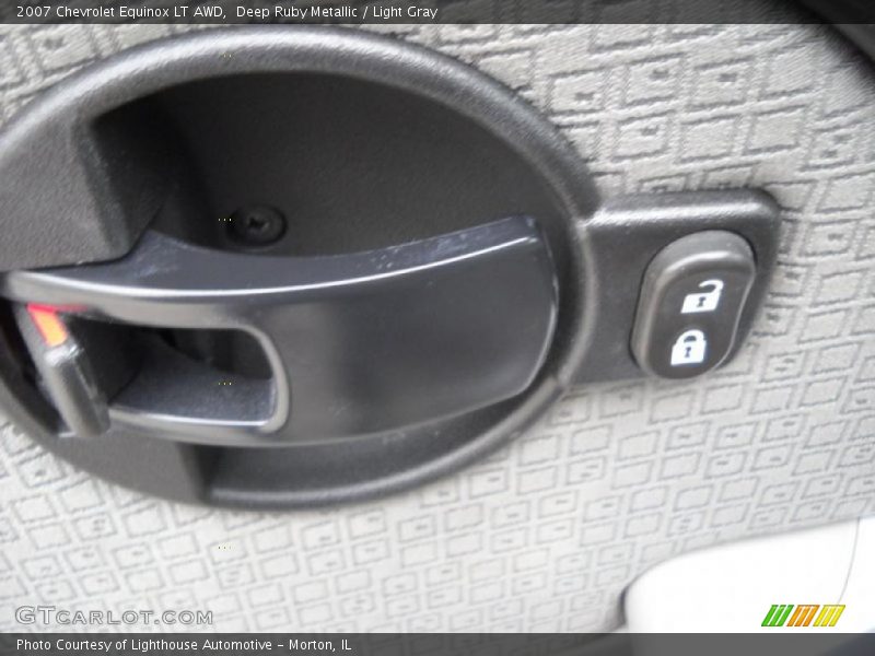 Deep Ruby Metallic / Light Gray 2007 Chevrolet Equinox LT AWD
