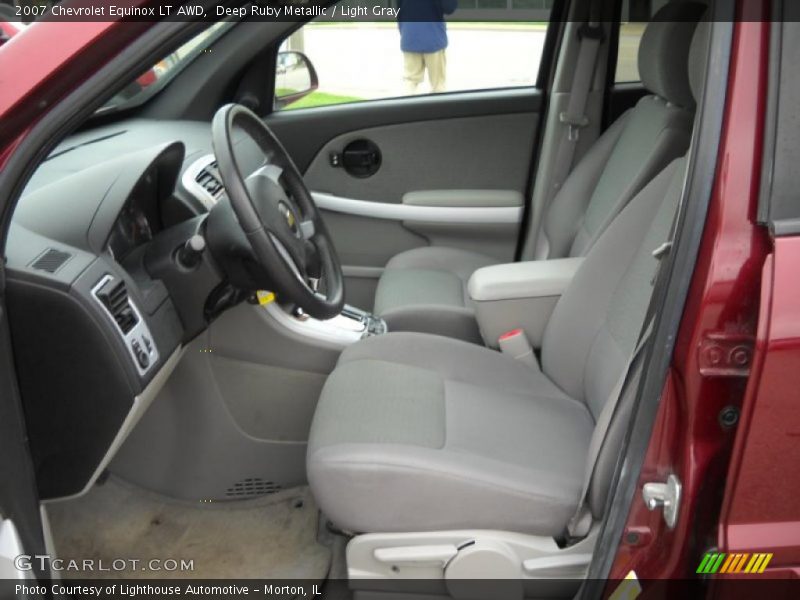 Deep Ruby Metallic / Light Gray 2007 Chevrolet Equinox LT AWD