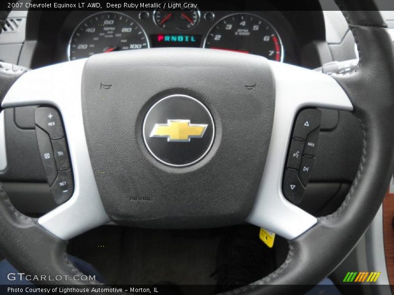 Deep Ruby Metallic / Light Gray 2007 Chevrolet Equinox LT AWD