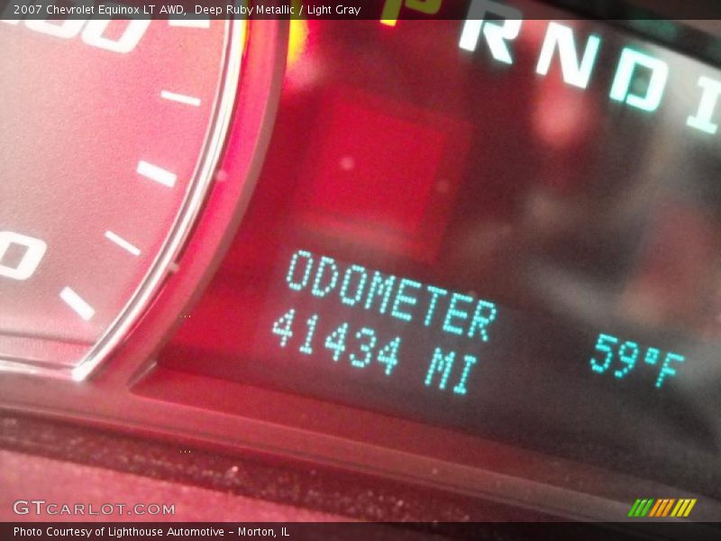 Deep Ruby Metallic / Light Gray 2007 Chevrolet Equinox LT AWD