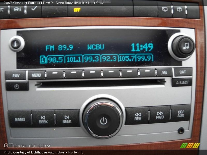 Deep Ruby Metallic / Light Gray 2007 Chevrolet Equinox LT AWD