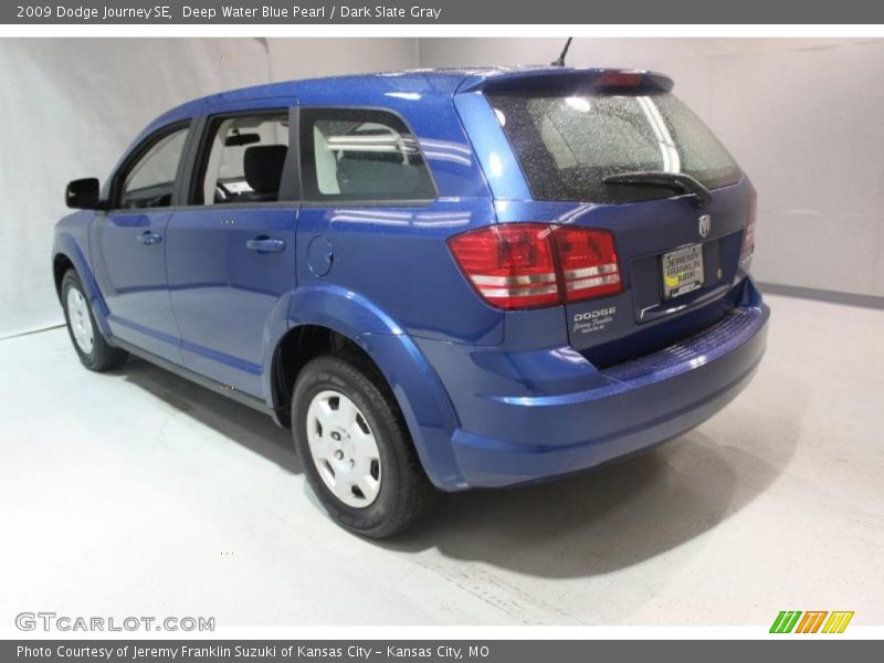 Deep Water Blue Pearl / Dark Slate Gray 2009 Dodge Journey SE