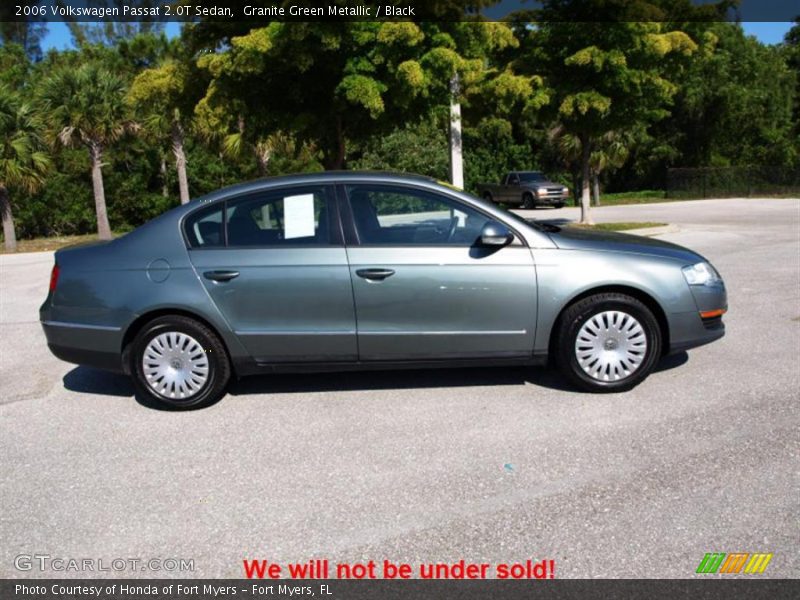 Granite Green Metallic / Black 2006 Volkswagen Passat 2.0T Sedan