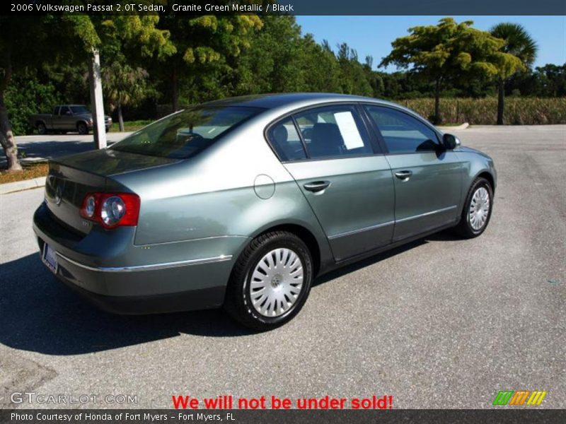Granite Green Metallic / Black 2006 Volkswagen Passat 2.0T Sedan