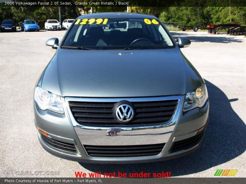 Granite Green Metallic / Black 2006 Volkswagen Passat 2.0T Sedan