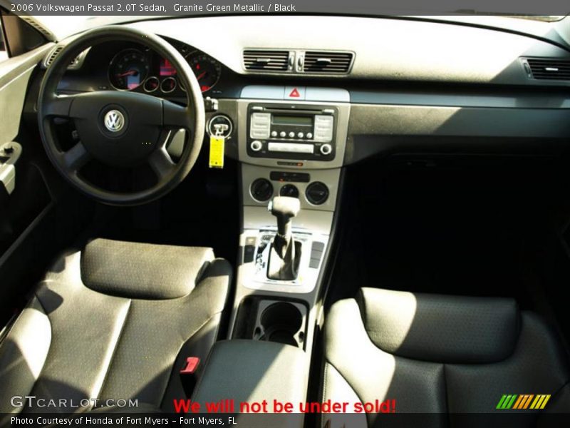 Granite Green Metallic / Black 2006 Volkswagen Passat 2.0T Sedan