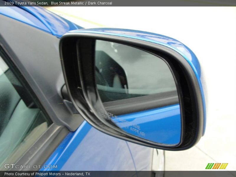 Blue Streak Metallic / Dark Charcoal 2009 Toyota Yaris Sedan