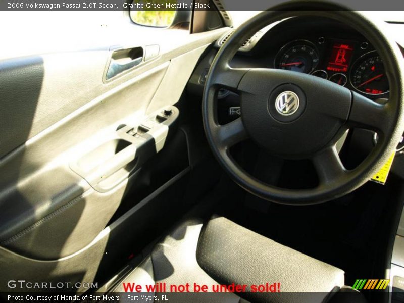 Granite Green Metallic / Black 2006 Volkswagen Passat 2.0T Sedan