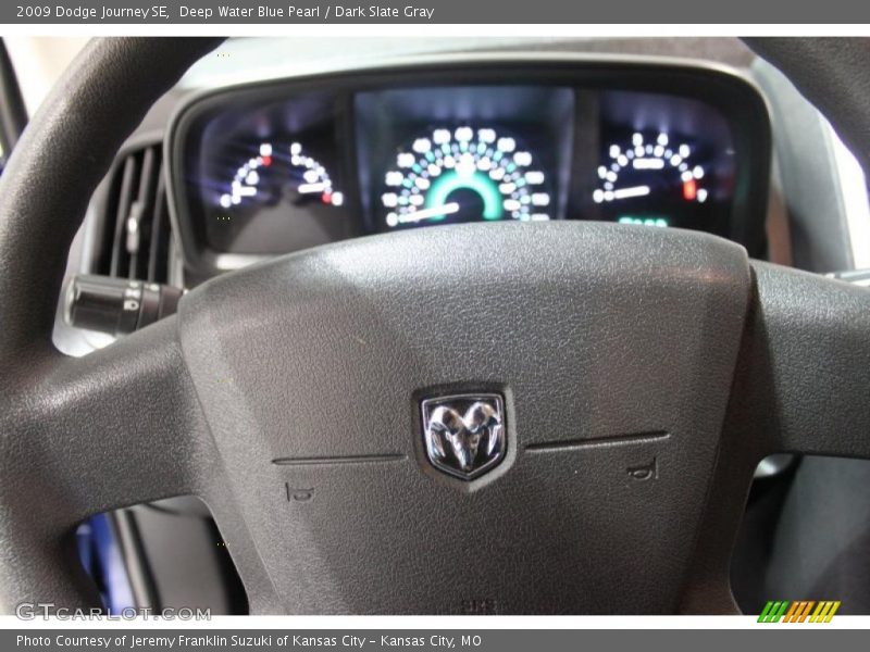 Deep Water Blue Pearl / Dark Slate Gray 2009 Dodge Journey SE