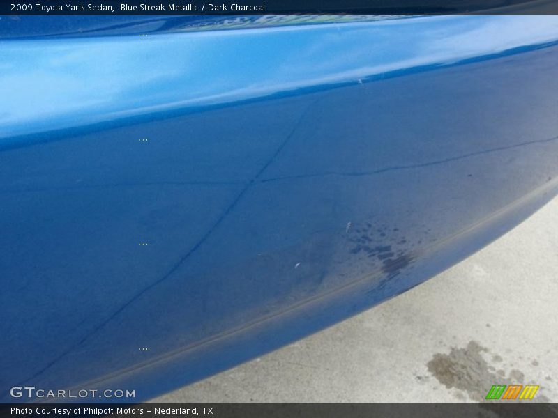 Blue Streak Metallic / Dark Charcoal 2009 Toyota Yaris Sedan