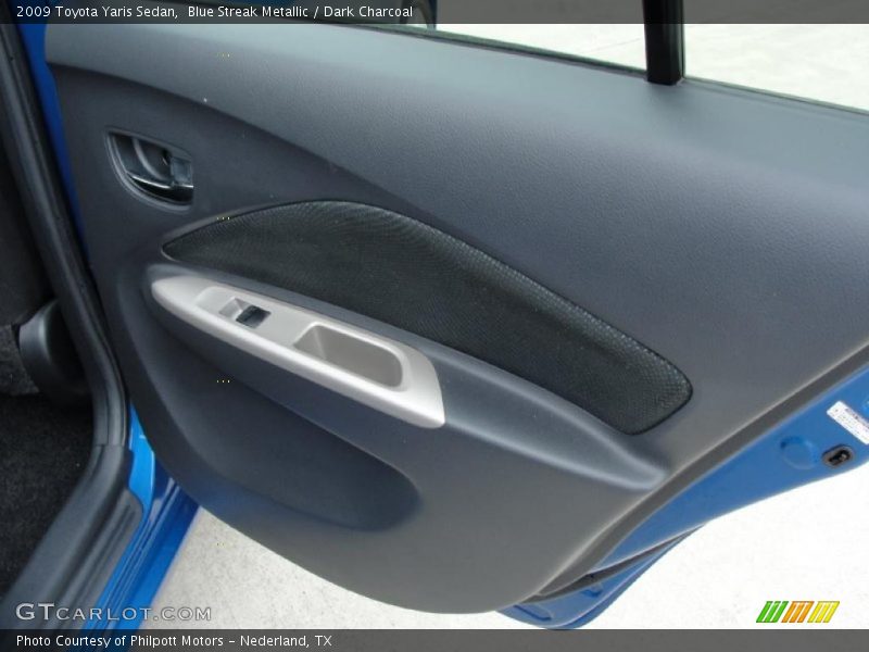 Blue Streak Metallic / Dark Charcoal 2009 Toyota Yaris Sedan