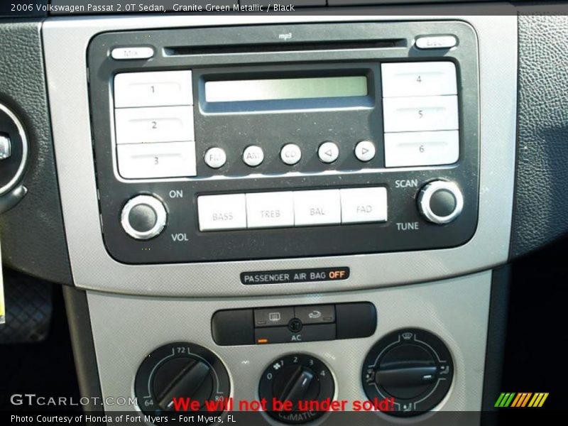 Granite Green Metallic / Black 2006 Volkswagen Passat 2.0T Sedan