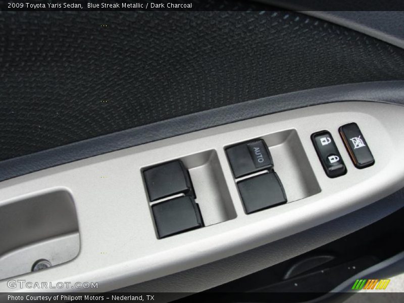 Blue Streak Metallic / Dark Charcoal 2009 Toyota Yaris Sedan