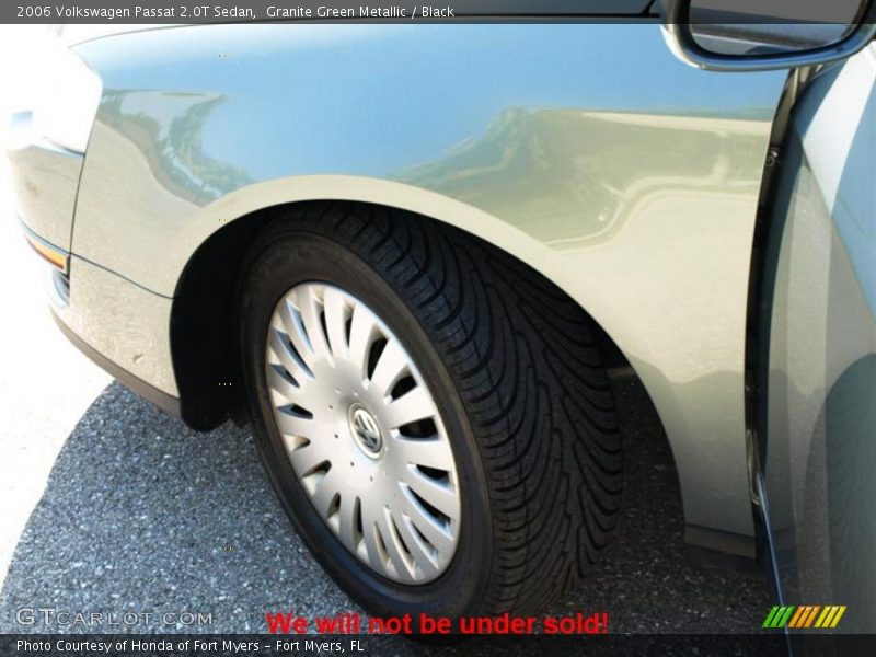 Granite Green Metallic / Black 2006 Volkswagen Passat 2.0T Sedan