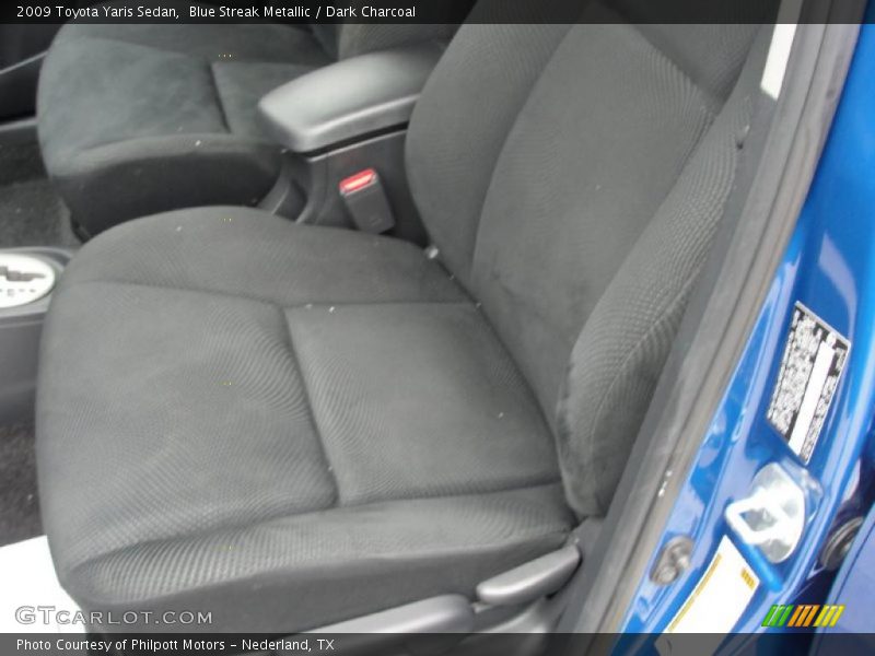 Blue Streak Metallic / Dark Charcoal 2009 Toyota Yaris Sedan