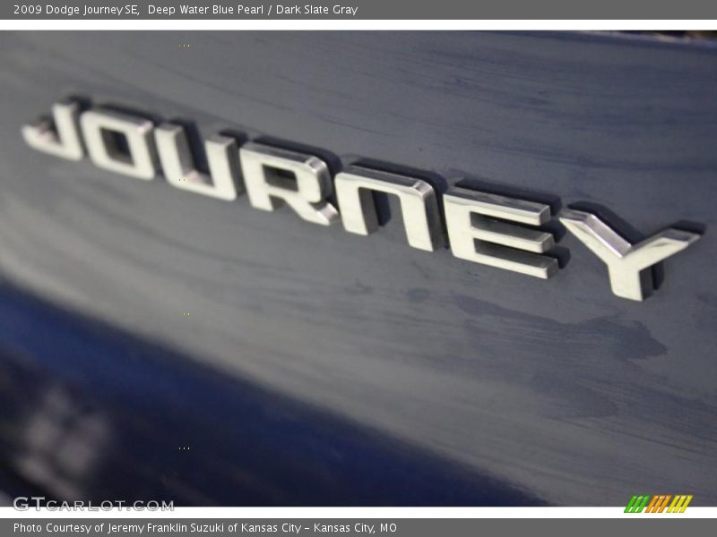 Deep Water Blue Pearl / Dark Slate Gray 2009 Dodge Journey SE