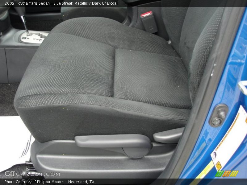 Blue Streak Metallic / Dark Charcoal 2009 Toyota Yaris Sedan