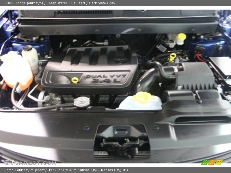 Deep Water Blue Pearl / Dark Slate Gray 2009 Dodge Journey SE