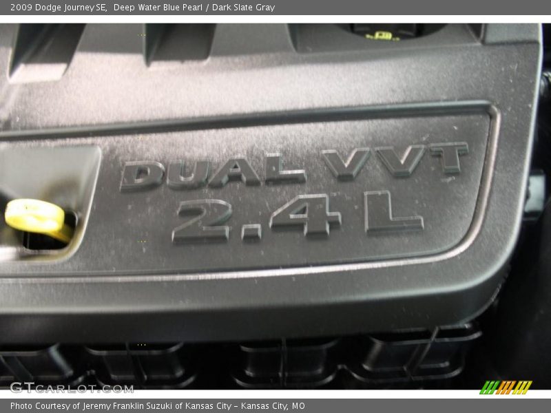 Deep Water Blue Pearl / Dark Slate Gray 2009 Dodge Journey SE