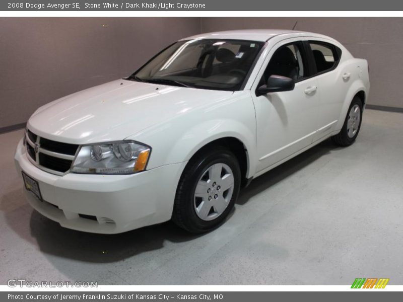 Stone White / Dark Khaki/Light Graystone 2008 Dodge Avenger SE