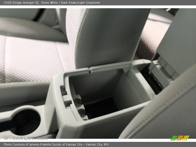 Stone White / Dark Khaki/Light Graystone 2008 Dodge Avenger SE