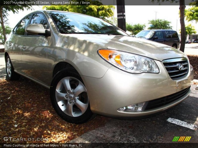 Laguna Sand Beige / Beige 2007 Hyundai Elantra SE Sedan
