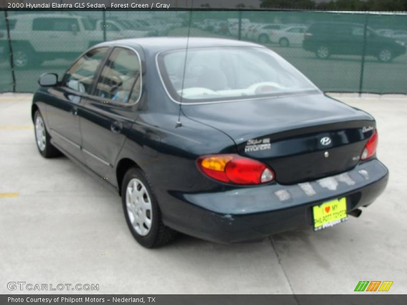 Forest Green / Gray 2000 Hyundai Elantra GLS Sedan