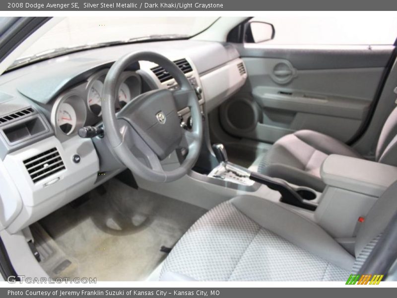 Silver Steel Metallic / Dark Khaki/Light Graystone 2008 Dodge Avenger SE
