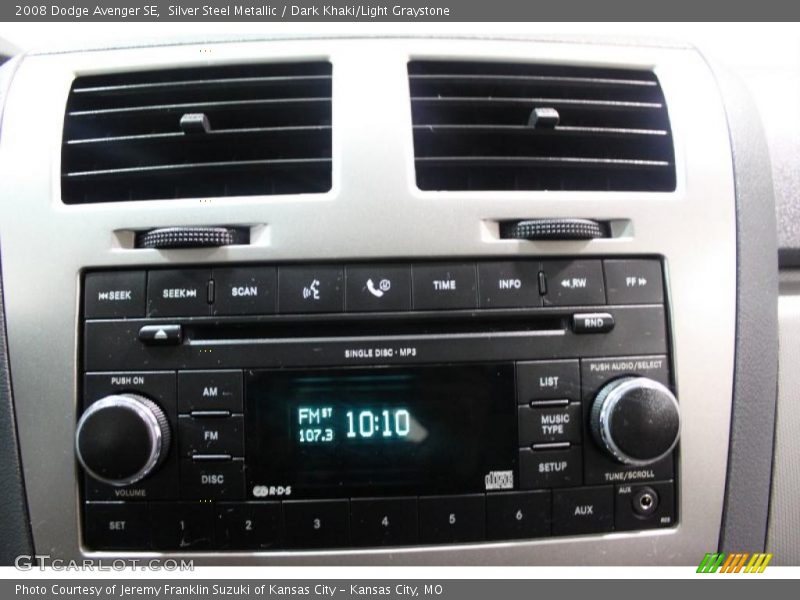 Silver Steel Metallic / Dark Khaki/Light Graystone 2008 Dodge Avenger SE