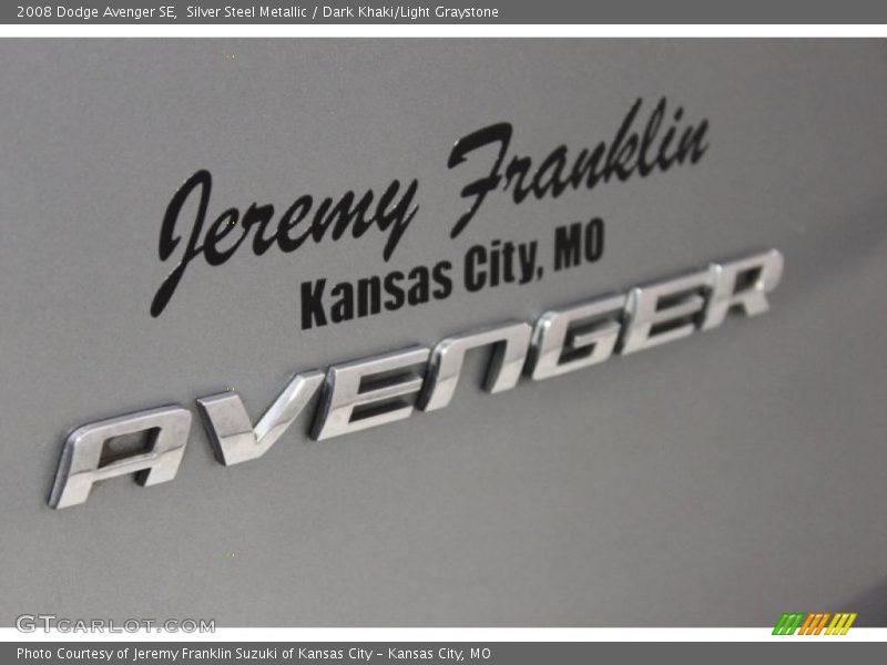 Silver Steel Metallic / Dark Khaki/Light Graystone 2008 Dodge Avenger SE