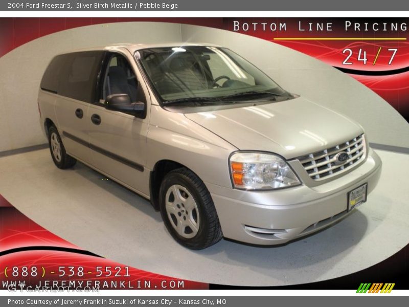 Silver Birch Metallic / Pebble Beige 2004 Ford Freestar S