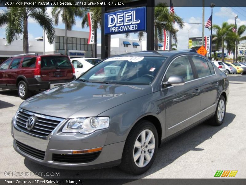 United Grey Metallic / Black 2007 Volkswagen Passat 2.0T Sedan